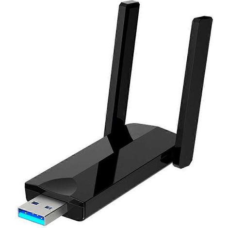Adaptateur Wi-Fi USB 3.0 sans fil pour PC de bureau, 1300 Mbps - Noir (1/5)