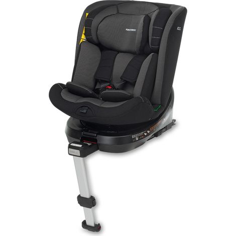 Foppapedretti Seggiolino Auto i-Turn i-Size Isofix con Base Girevole e Piede di Supporto - Black