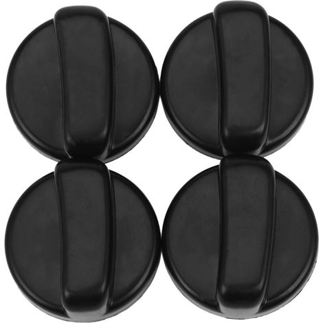 Interrupteur à bouton-poussoir noir en plastique de 44 mm de diamètre pour table de cuisson à gaz 4 (1/4)