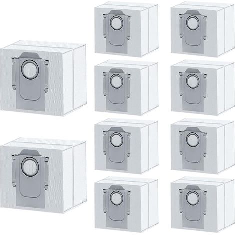 10 Pack efficacité filtre hepa-vide pour XiaoMi Roborock S7 MaxV Ultra/Q5+ / Q7+ / Q7 Max+ / T8 sacs à poussière de remplacement sous vide (1/5)