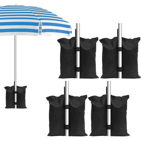 Poids pour Tonnelle Sac de Sable pour Parasol 4pcs, Pied de Tonnelle Sac Lestage pour Augmenter le Poids de la Jambe des Tonnelles Pop-Up, Parasols, Trampolines Tissu Oxford 800d (1/5)