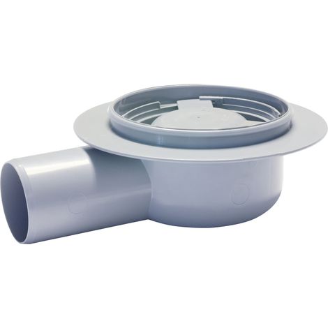 ACO Hofablauf Grundkörper 100 x 100 mm, grau, für Balkon/Terrassenabläufe, DN 500