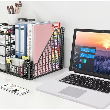 Carpeta de proyecto expandible A4,Carpeta de clasificación A4,12 compartimentos,Carpeta de archivo con pestañas,Carpeta de compartimentos,Rosa (1/4)