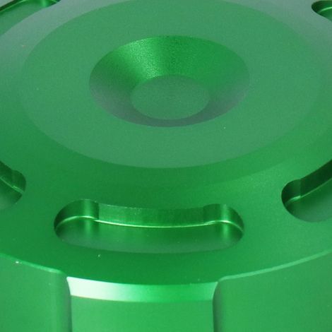 Modification moto : cache de pompe de frein avant, cache de godet d'huile avant, YAMAHA HONDA SUZUKI TRIUMPH KAWASAKI BMW S1000RR HP4 universel vert. (1/5)