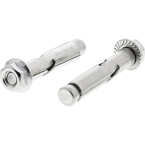 Kit de fixations RS PRO, en Acier Inoxydable, 8mm x 40mm ( Prix pour Paquet de 10 )