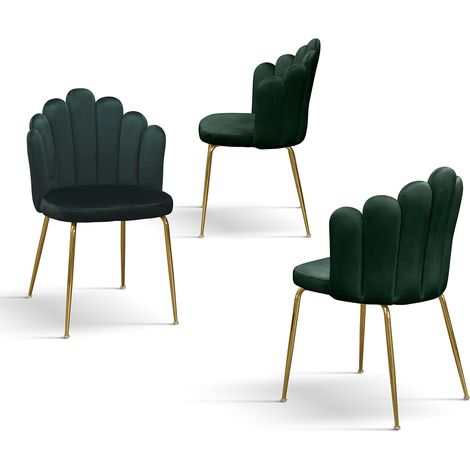 FLOW - sedia di design moderno in velluto (1/2)