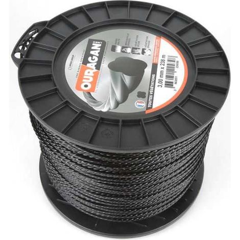 Fil débroussailleuse Ouragan 3 mm x 238 m Spirale Bobine (1/5)