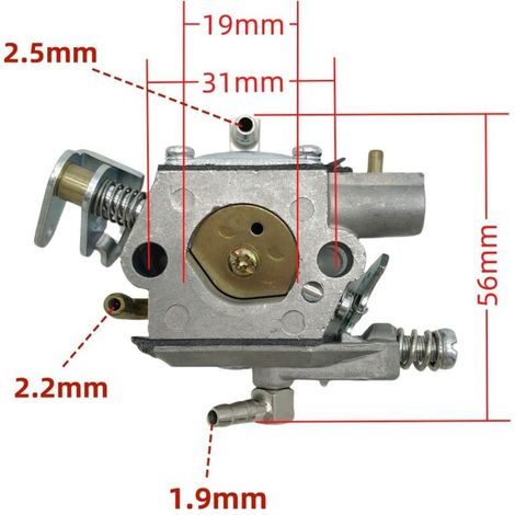 Vergaser geeignet für Zubehör des Kraftstoffsystems von Zweitakt-Kettensägenmotoren DSH 700, DSH 900, 261957, WT-895, 909-188, normale Ausgangsleistung.