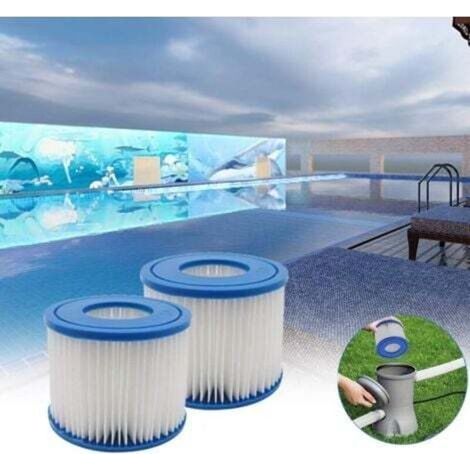 Set mit 6 Jacuzzi-Poolfiltern – Typ D – Ersatzfilterkartusche für Summer Waves MINKUROW (1/3)
