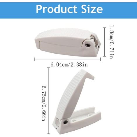 Chiusura in plastica per porta di camper, chiusura in plastica per porta di furgone camperizzato, gancio per anta di armadio, fermo per porta, chiusura per porta di furgone camperizzato, camper, roulo (1/4)