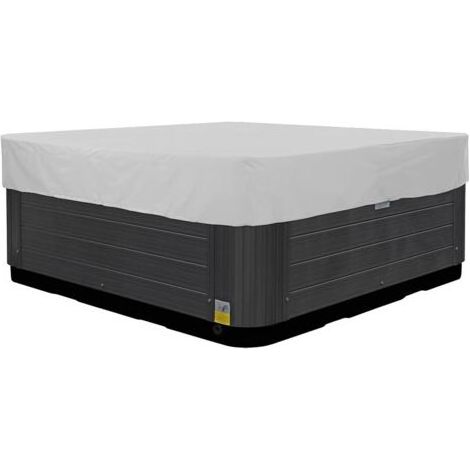 Housse de Bain à Remous,Bache Spa ImperméAble,Bache Piscine pour Bbassin,Couverture de Piscine D'hiver en Oxford Imperméable étanche à la Poussière Couverture De Piscine(Size:231x231x30cm，agrent) (1/5)