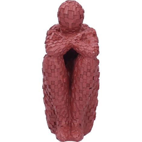 Figurines abstraites en résine représentant un penseur - Accessoires de décoration pour la maison ou le bureau - Artisanat rouge (1/5)