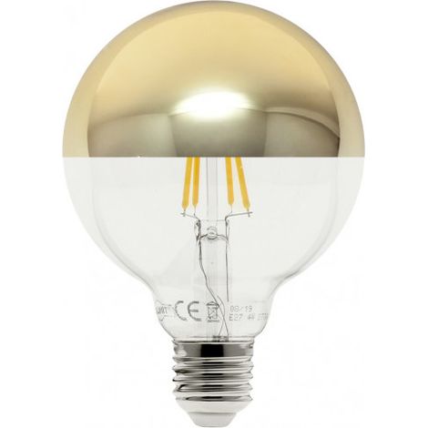 FABRILAMP Lampadina 10w 4000k E27 Globo Riflettore Oro 950lm 17,5x12,5x12,5 Cm