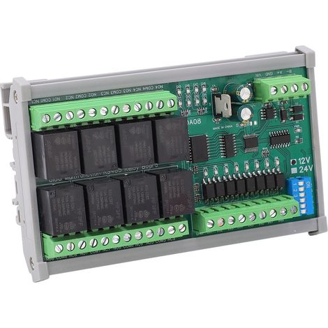 TVS-Überspannungsschutz-Relaismodul mit Hardware-Reset, 8-Kanal-Relaissteuermodul für 12V DC Mechatronik (1/5)