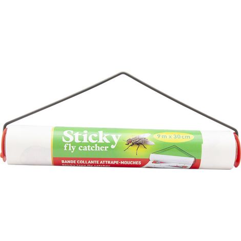 Bande attrape-mouches collante Sticky, 9m x 30cm (1/2)