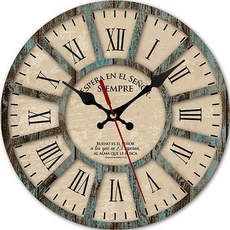 Orologio da parete digitale silenzioso con numeri romani, 12 pollici, orologio al quarzo silenzioso senza ticchettio, a batteria, rotondo, facile da leggere per casa/ufficio/classe/scuola (1/5)