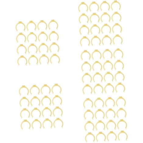 100 clips de fixation pour pieds meubles cuisine en plastique (1/5)