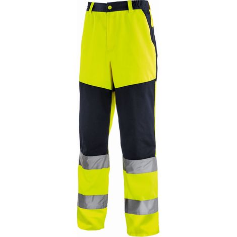 Pantalon haute visibilité ROCHESTER jaune vif/marine taille 50