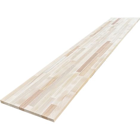 Tablette Hêtre Massif Lamellé Collé Abouté, L.200 cm x l.40 cm, Ep.18 mm (1/5)