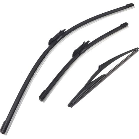 Balai d'essuie-glace facile à installer à faible bruit, nettoyage complet arrière, véhicule à utilisation longue durée pour voiture, maison, voyage (1/5)