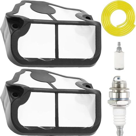 530029811 Filtre à air pour Husqvarna 36 41 136 136LE 137 137E 141 141LE 142 142E Pièces de rechange pour tronçonneuse WT-202 WT-657 WT-529 WT-289 WT-285 WT-239 WT-834 avec bougie d'allumage