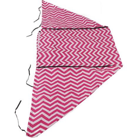 Housse anti-poussière pour lave-linge et sèche-linge, housse de tambour, protection électroménager, rayures rose fuchsia, taille universelle (1/5)