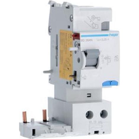 Hager blocco differenziale 2p 30ma 63a ac 2 moduli bd264n