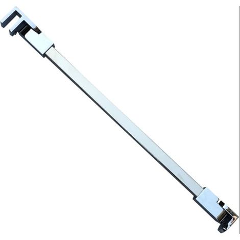 80cm Stainless Steel Shower Door Fixed Panel Wall-to-glass Support Bar for 6mm 8mm 10mm Thick Glass (1/5)