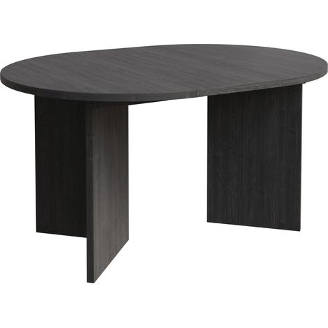 Table à Manger Ovale Extensible – Table Ronde avec Plateau en Frêne Portland, 110-190 cm – pour Intérieur Élégant, avec 2 Rallonges, Design Moderne et Fonctionnel (1/5)