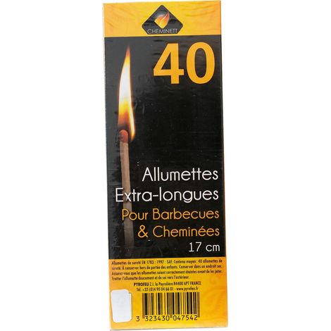 Fósforo extra largo 17 cm caja 40 uds (1/2)