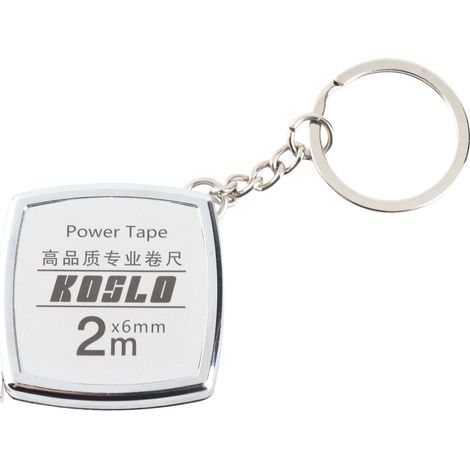 Ruban à Mesurer Clé Portable Mini en Acier Retractable Rouleau Compact 2 mètres (1/4)