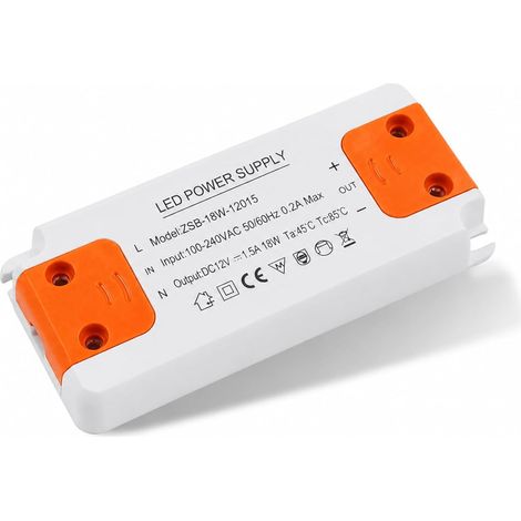 Transformateur LED Entrée 100-240V sortie DC 12V 1.5A 18W ampoule LED driver convertisseur conducteur alimentation de tension constante Basse Tension Transformateur Driver Pour G4 MR16 GU5.3 (1/5)