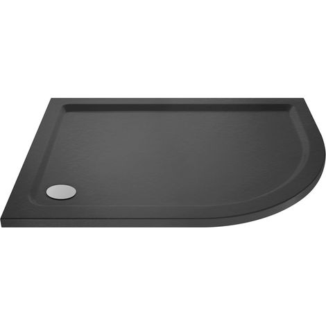 Slate Grey 1200x900mm RH Offset Quadrant Shower Tray - Jewel by Voda Design (1/2)