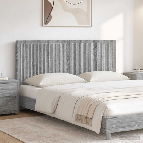 vidaXL Wall-Mounted Headboard EDE Grey Sonoma Engineered Wood (1/5)