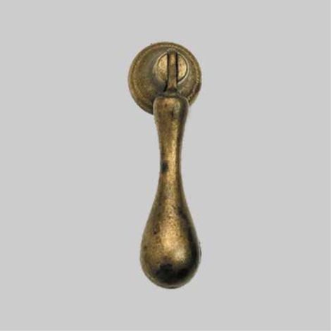 Pendente per mobili '21396' 18x63 mm - ottone antico METAL GROUP (1/2)