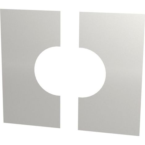 Cache plafond Diam 150 mm 0° 2 pièces