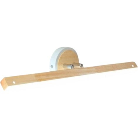 Lampe Miroir Salle De Bain Led Bois Applique Salle De Bain 14w 60cm Led Applique Murale Interieur En Bois Lampe Murale Pour Chambre Couloir Escaliers (Blanc Froid) [Classe Énergétique E] (1/5)