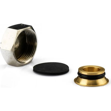 AC 601 K Kit tappo 3/4" femmina con adattatore per tenuta piatta EUROK 506206N