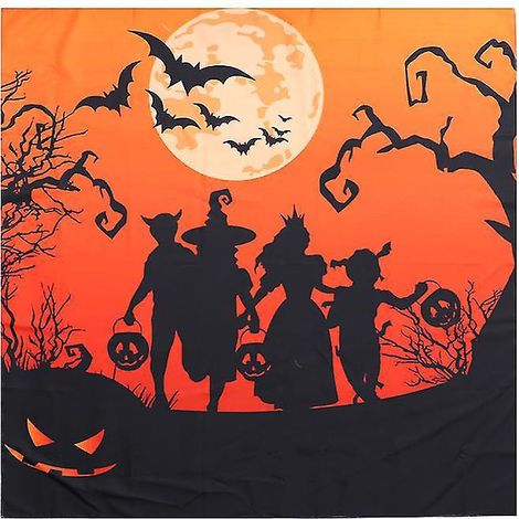 1 Stück Halloween-Tischdecke mit Aufdruck als Halloween-Geschenk