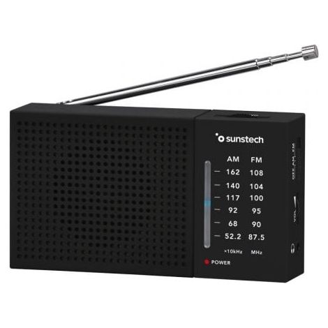 Radio Portátil Sunstech RPS412/ Negra