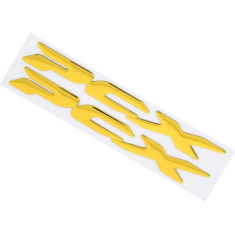 Autocollants 3D flexibles en plastique pour moto Honda PCX 150/125 2017-2019, logo latéral, jaune. (1/5)