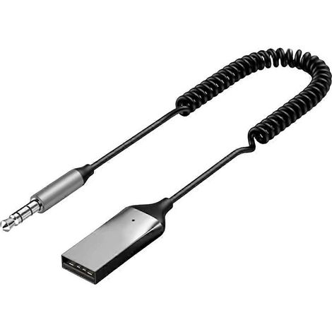 Émetteur-récepteur Bluetooth pour voiture AUX 3,5 mm, adaptateur audio Bluetooth 5.0, câble audio pour haut-parleur de voiture, récepteur BT, émetteur (1/5)