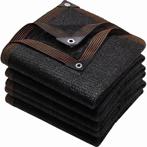 Filet d’ombrage 3 x 5 m avec œillets – Tissu polyéthylène 90 % brise-vue pour serre, jardin et protection solaire (1/4)