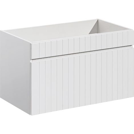 Waschtischunterschrank 80cm Zelie mit 1 Schublade, Weiß