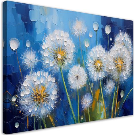 Tableau déco Plantes gonflables Fleurs Gouttes Roses 100x70 (1/5)