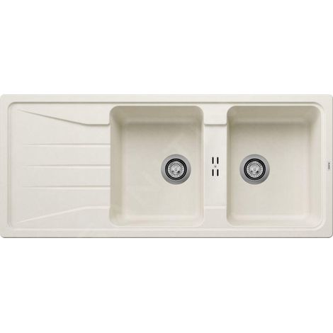 Blanco Sona 8 - Évier en silgranit, 1160x500 mm, blanc doux 527156 (1/2)