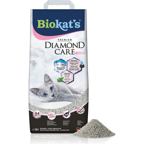 Litière fine pour chats au charbon actif et à l'Aloe vera - 1 sac (1 à 10 l) (1/5)