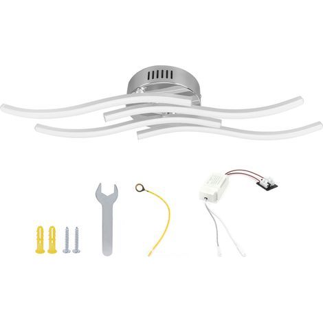 140 LEDs, wellenförmige Deckenleuchte, moderne Deckenleuchte für Schlafzimmer und Wohnzimmer, AC 85–265 V (1/5)