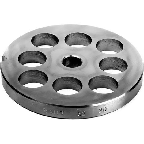 Piastra tritacarne acciaio inox Tre Spade Raut misura 32 foro 20
