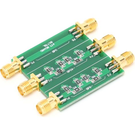 Module atténuateur -6 dB -40 dB CC -600 MHz 50 ohms pour dispositif d'étalonnage de scanner série NWT (1/5)